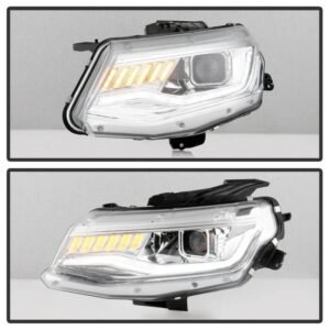 Chevy Camaro 16-18 Projector Headlights-Sequential Turn Signal- Chrome - Image 7