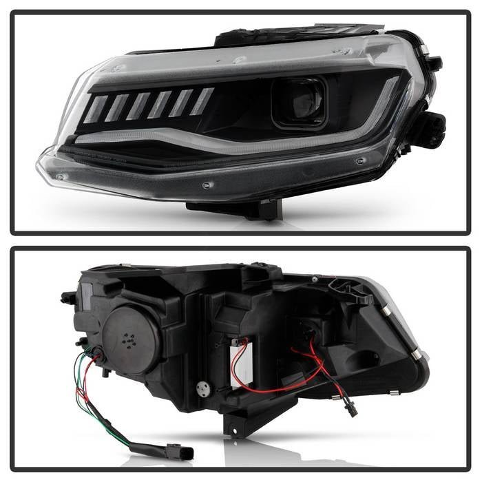 Chevy Camaro 16-18 Full LED Headlights - Sequential Turn Signal - Black