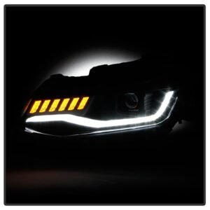 Chevy Camaro 16-18 Projector Headlights - Sequential Turn Signal - Black - Image 8