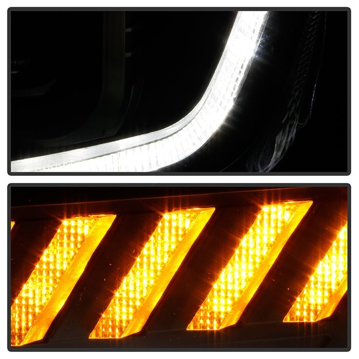 Chevy Camaro 16-18 Projector Headlights - Sequential Turn Signal - Black