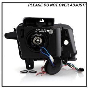 Chevy Camaro 10-13 Projector Headlights- LED Halo - Black - Image 7