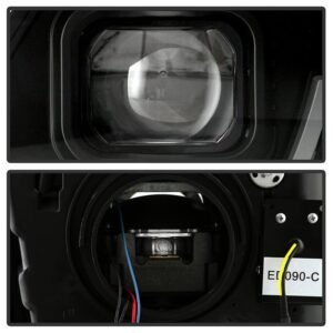 Chevy Camaro 2010-2013 Equipped Headlights - Sequential LED Switchback Turn Signal Lights - Black - Image 3