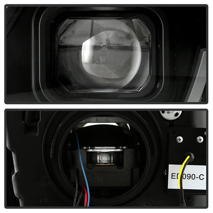 Chevy Camaro 2010-2013 Equipped Headlights - Sequential LED Switchback Turn Signal Lights - Black