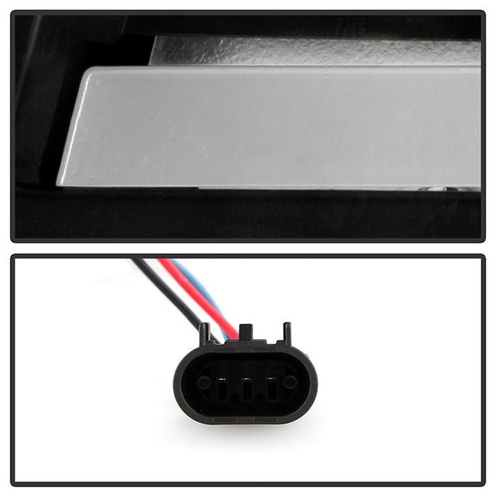 Chevy Camaro 2010-2013 Equipped Headlights - Sequential LED Switchback Turn Signal Lights - Black