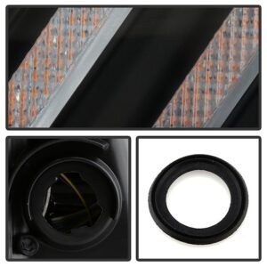 Chevy Camaro 2010-2013 Equipped Headlights - Sequential LED Switchback Turn Signal Lights - Black - Image 5