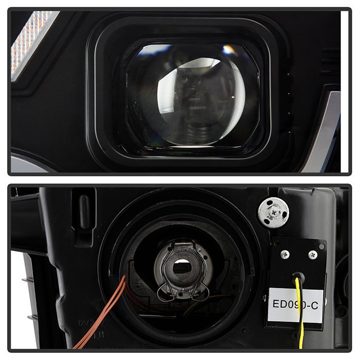 Chevy Camaro 2010-2013  Projector Headlights - Sequential LED Switchback Turn Signal Lights - Black