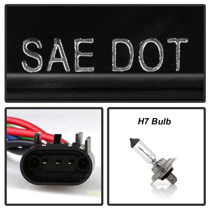 Chevy Camaro 2010-2013  Projector Headlights - Sequential LED Switchback Turn Signal Lights - Black