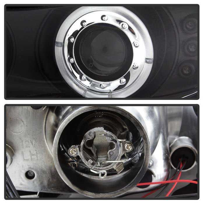 Chevy Camaro 98-02 Projector Headlights - LED Halo - Black