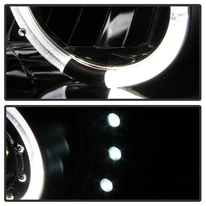 Chevy Camaro 98-02 Projector Headlights - LED Halo - Black