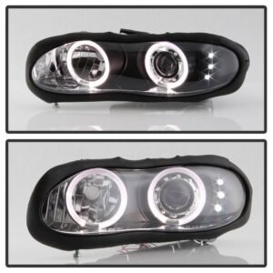 Chevy Camaro 98-02 Projector Headlights - LED Halo - Black - Image 8