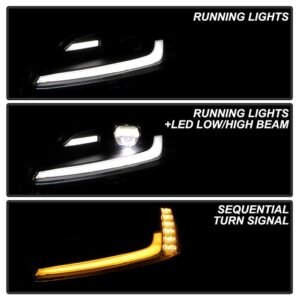 Chevy Corvette 2005-2013 Equipped Headlights - Sequential LED Turn Signal -  Black - Image 11