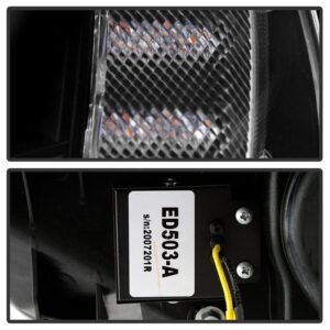 Chevy Corvette 2005-2013 Equipped Headlights - Sequential LED Turn Signal -  Black - Image 5