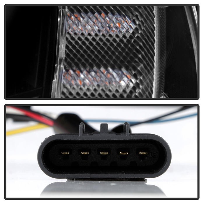 Chevy Corvette 2005-2013 Projector Headlights - Sequential LED Turn Signal - Black