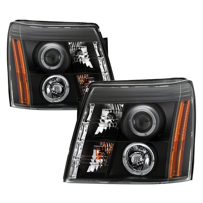 Cadillac Escalade 02-03 Projector Headlights - Black
