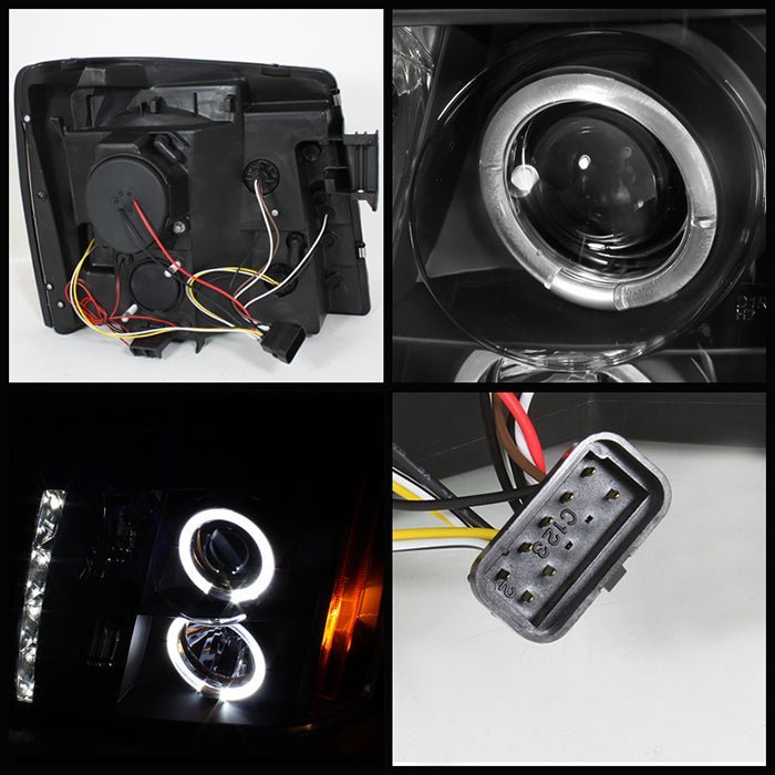 Cadillac Escalade 03-06 Projector Headlights - Black