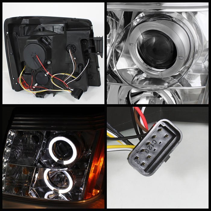 Cadillac Escalade 03-06 Projector Headlights - Chrome