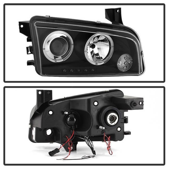 Dodge Charger 06-10 Projector Headlights - Black