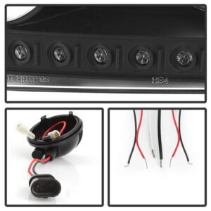 Dodge Charger 06-10 Projector Headlights - Black - Image 4