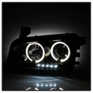 Dodge Charger 06-10 Projector Headlights - Black - Image 6