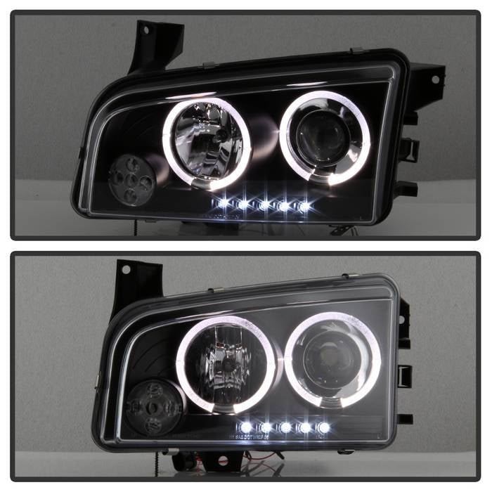 Dodge Charger 06-10 Projector Headlights - Black