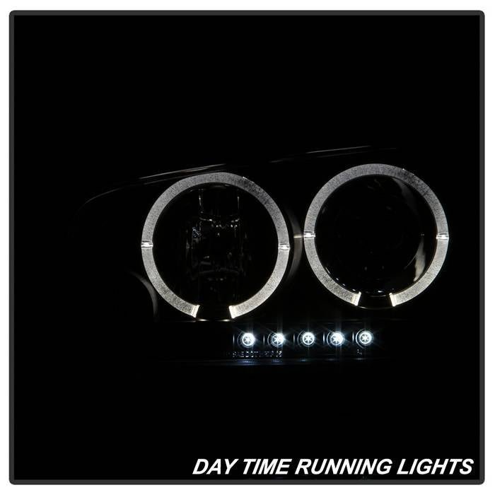 Dodge Charger 06-10 Projector Headlights -Black Smoke