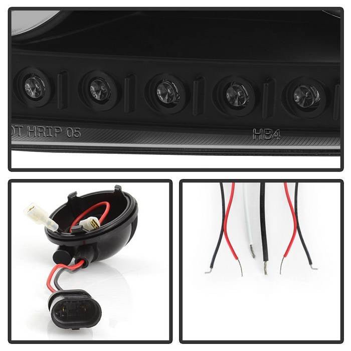 Dodge Charger 06-10 Projector Headlights -Black Smoke