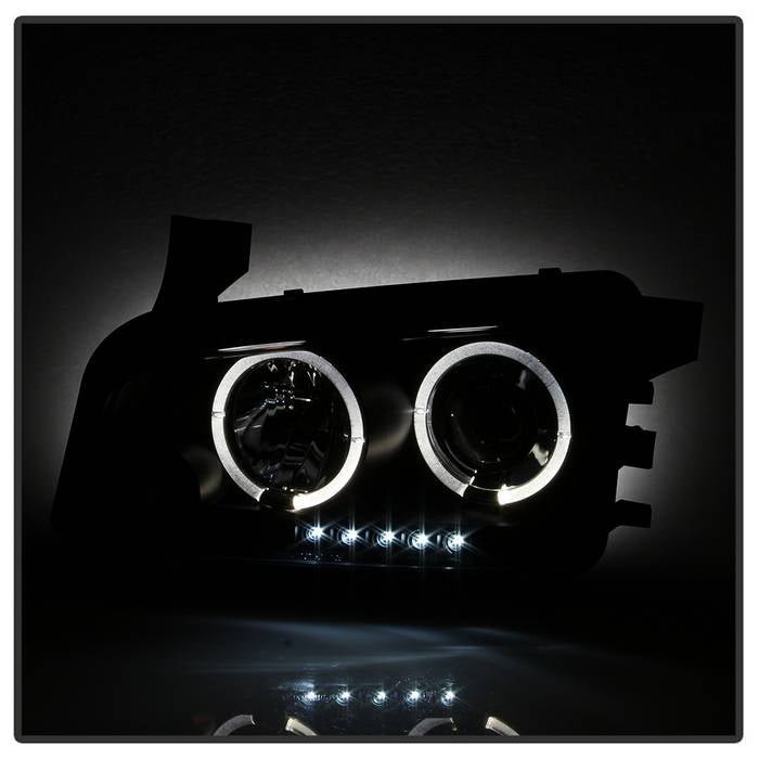 Dodge Charger 06-10 Projector Headlights -Black Smoke