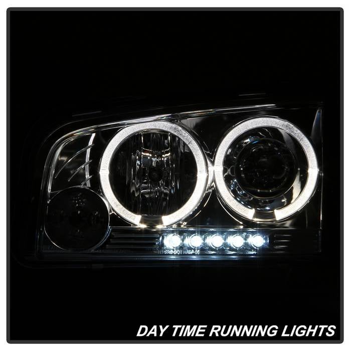 Dodge Charger 06-10 Projector Headlights- Chrome