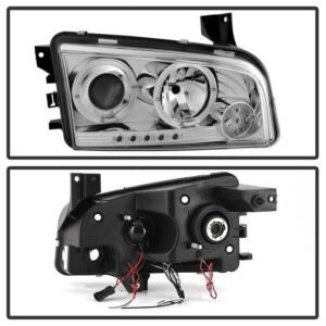 Dodge Charger 06-10 Projector Headlights- Chrome - Image 2