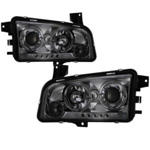 Dodge Charger 06-10 Projector Headlights - Smoke - Image 1