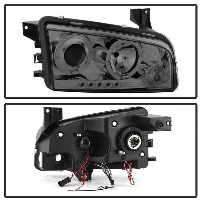Dodge Charger 06-10 Projector Headlights - Smoke