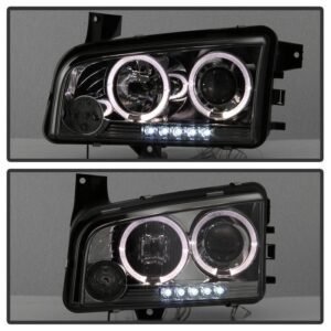 Dodge Charger 06-10 Projector Headlights - Smoke - Image 8