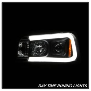 Dodge Charger 06-10 Projector Headlights - Light Bar LED - Black - Image 9