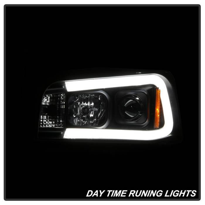 Dodge Charger 06-10 Projector Headlights - Light Bar LED - Black