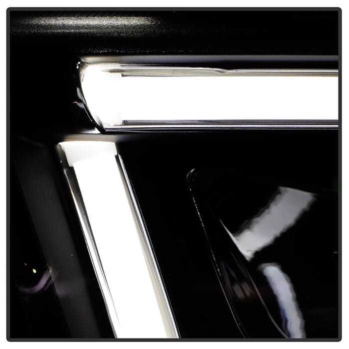Dodge Charger 11-14 Projector Headlights - Light Tube DRL - Black