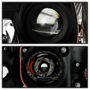 Dodge Charger 11-14 Projector Headlights - Light Tube DRL - Black - Image 3