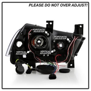 Dodge Charger 11-14 Projector Headlights - Light Tube DRL - Black - Image 7