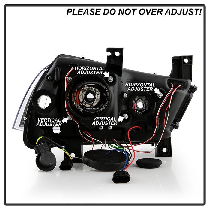 Dodge Charger 11-14 Projector Headlights - Light Tube DRL - Black