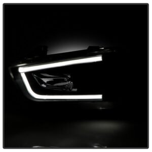 Dodge Charger 11-14 Projector Headlights - Light Tube DRL - Black - Image 9