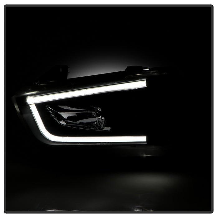 Dodge Charger 11-14 Projector Headlights - Light Tube DRL - Black
