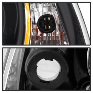 Dodge Charger 11-14 Projector Headlights - Light Tube DRL - Black - Image 4