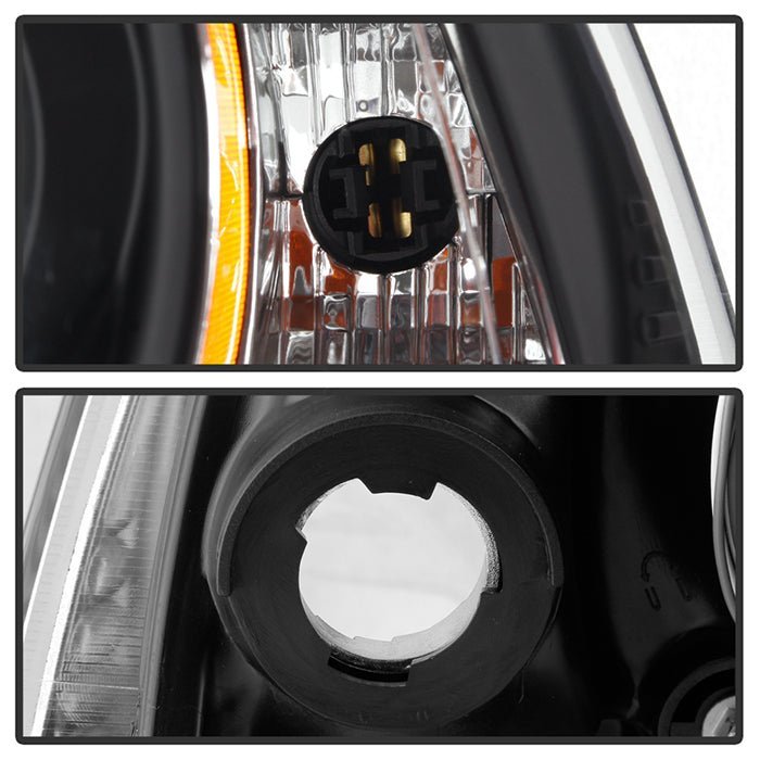 Dodge Charger 11-14 Projector Headlights - Light Tube DRL - Black