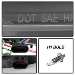 Dodge Charger 11-14 Projector Headlights - Light Tube DRL - Black - Image 6