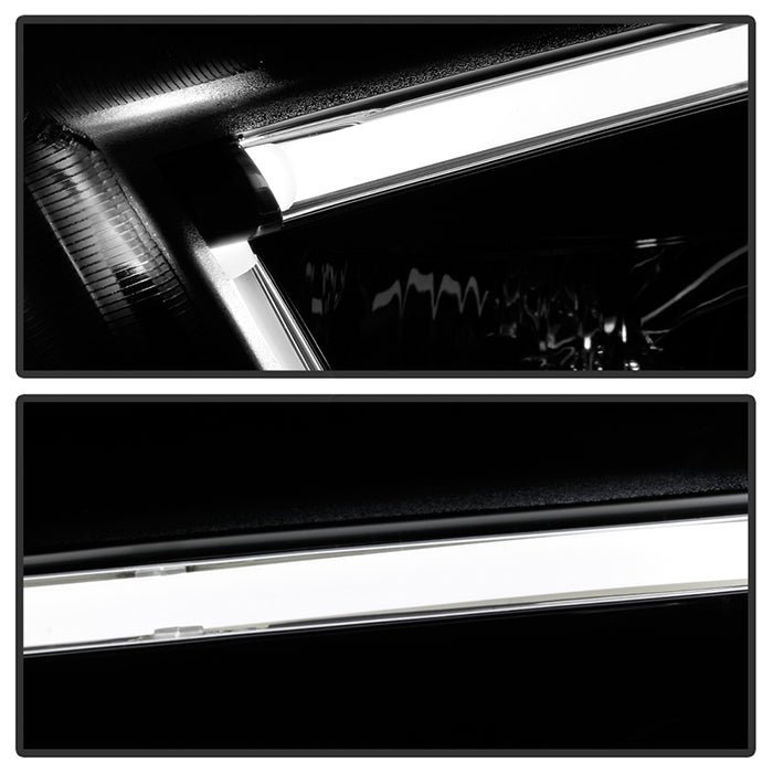 Dodge Charger 11-14 Projector Headlights - Light Tube DRL - Black