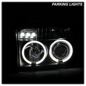 Dodge Dakota 05-07 Projector Headlights - LED Halo - Black - Image 10