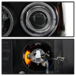 Dodge Dakota 05-07 Projector Headlights - LED Halo - Black - Image 3