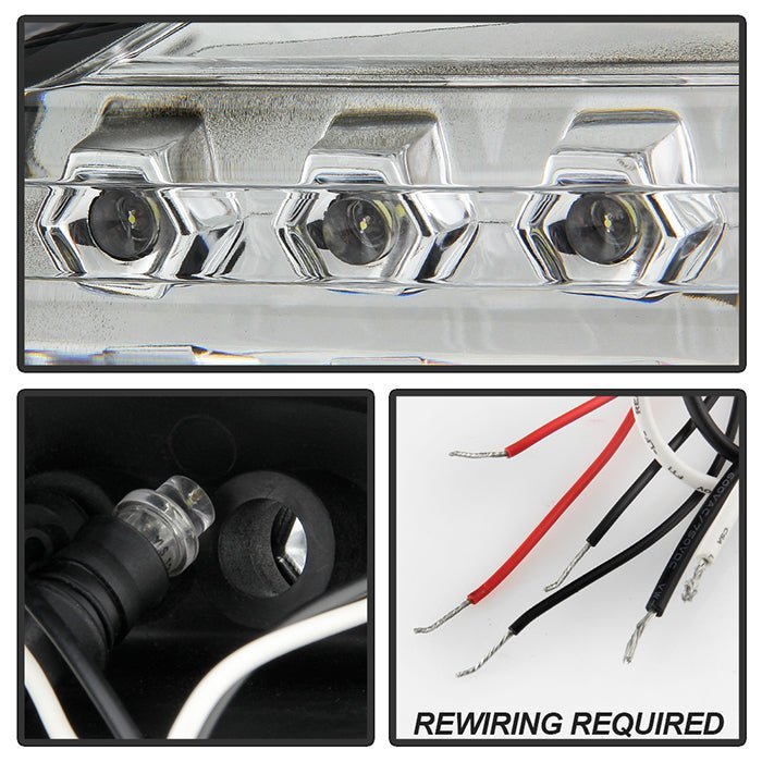 Dodge Dakota 05-07 Projector Headlights - LED Halo - Black