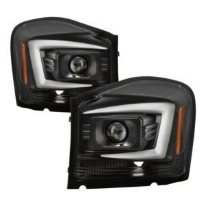Dodge Durango 2004 - 2006 Projector Headlights - Signal-3557(Included) - Black - Image 1