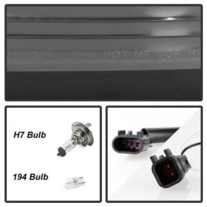 Dodge Durango 2004 - 2006 Projector Headlights - Signal-3557(Included) - Black - Image 7