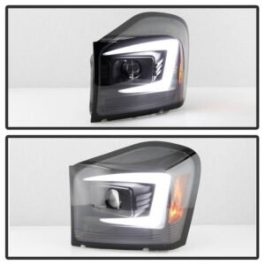 Dodge Durango 2004 - 2006 Projector Headlights - Signal-3557(Included) - Black - Image 8